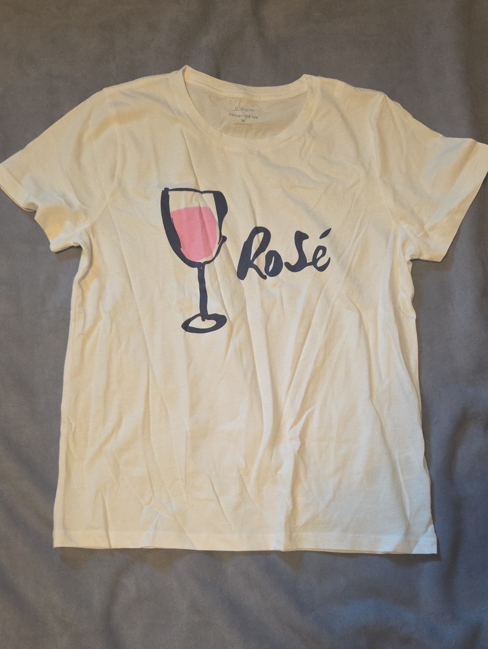 Worn Once J Crew Rose Tee Sz M
